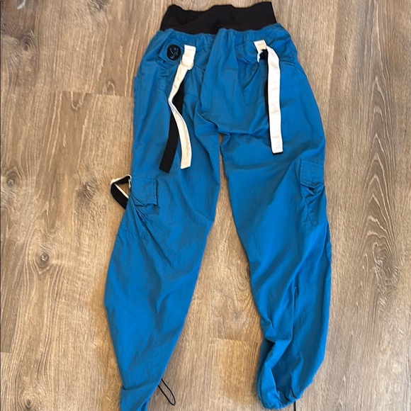 Zumba Fitness Blue Track Pants with Elastic Waistband - Picture 4 of 4